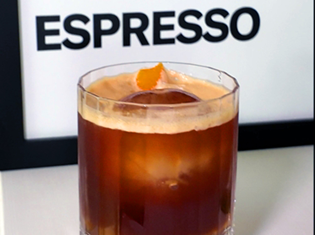 Lemon essence espresso tonic