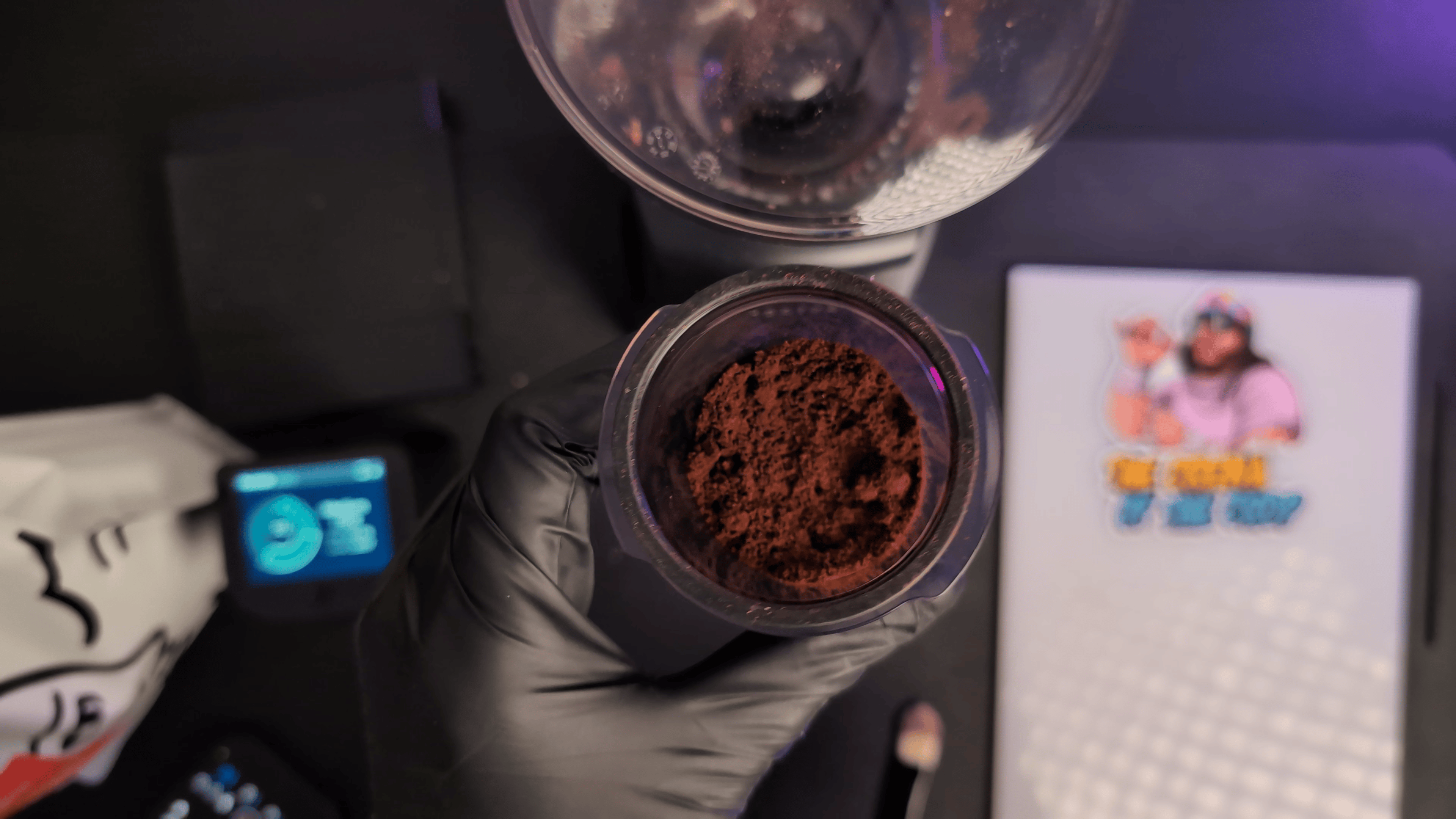 Ground coffee using Encore ESP